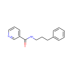 O=C(NCCCc1ccccc1)c1cccnc1 ZINC000002736778