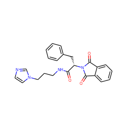 O=C(NCCCn1ccnc1)[C@H](Cc1ccccc1)N1C(=O)c2ccccc2C1=O ZINC000004040526