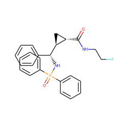 O=C(NCCF)[C@H]1C[C@@H]1[C@H](NP(=O)(c1ccccc1)c1ccccc1)c1ccccc1 ZINC000008018753