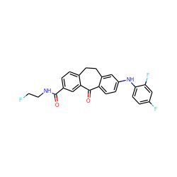 O=C(NCCF)c1ccc2c(c1)C(=O)c1ccc(Nc3ccc(F)cc3F)cc1CC2 ZINC000095594392