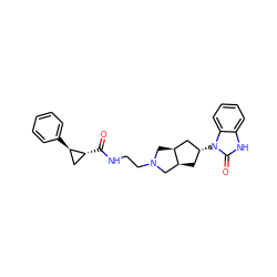 O=C(NCCN1C[C@H]2C[C@H](n3c(=O)[nH]c4ccccc43)C[C@H]2C1)[C@@H]1C[C@H]1c1ccccc1 ZINC000299840107