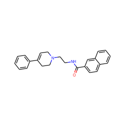 O=C(NCCN1CC=C(c2ccccc2)CC1)c1ccc2ccccc2c1 ZINC000169335009