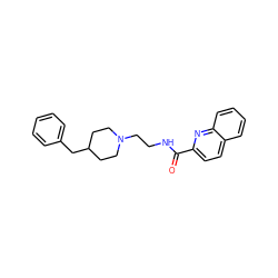 O=C(NCCN1CCC(Cc2ccccc2)CC1)c1ccc2ccccc2n1 ZINC000473134920