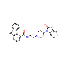 O=C(NCCN1CCC(n2c(=O)[nH]c3ccccc32)CC1)c1cccc2c1-c1ccccc1C2=O ZINC000058581370