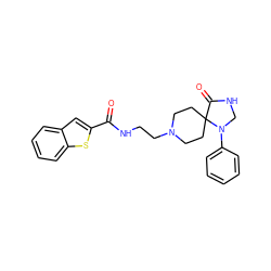 O=C(NCCN1CCC2(CC1)C(=O)NCN2c1ccccc1)c1cc2ccccc2s1 ZINC000040896795