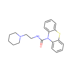 O=C(NCCN1CCCCC1)N1c2ccccc2Sc2ccccc21 ZINC000013717293