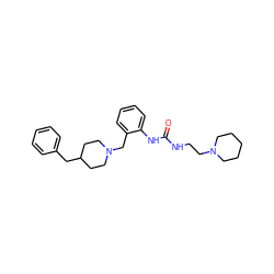 O=C(NCCN1CCCCC1)Nc1ccccc1CN1CCC(Cc2ccccc2)CC1 ZINC000013475733