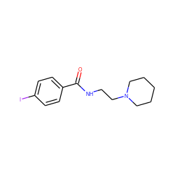 O=C(NCCN1CCCCC1)c1ccc(I)cc1 ZINC000001640558