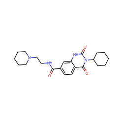 O=C(NCCN1CCCCC1)c1ccc2c(=O)n(C3CCCCC3)c(=O)[nH]c2c1 ZINC000028641305