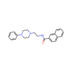 O=C(NCCN1CCN(c2ccccc2)CC1)c1ccc2ccccc2c1 ZINC000056997135