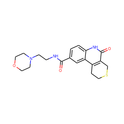 O=C(NCCN1CCOCC1)c1ccc2[nH]c(=O)c3c(c2c1)CCSC3 ZINC000103176207