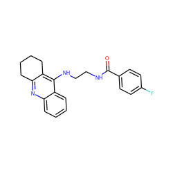 O=C(NCCNc1c2c(nc3ccccc13)CCCC2)c1ccc(F)cc1 ZINC000072106263