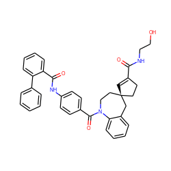 O=C(NCCO)C1=C[C@]2(CC1)CCN(C(=O)c1ccc(NC(=O)c3ccccc3-c3ccccc3)cc1)c1ccccc1C2 ZINC000026842888