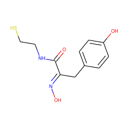 O=C(NCCS)/C(Cc1ccc(O)cc1)=N/O ZINC000044091369