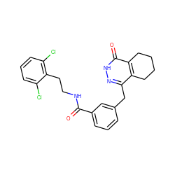 O=C(NCCc1c(Cl)cccc1Cl)c1cccc(Cc2n[nH]c(=O)c3c2CCCC3)c1 ZINC000167698154