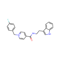 O=C(NCCc1c[nH]c2ccccc12)c1cc[n+](Cc2ccc(F)cc2)cc1 ZINC000473154503