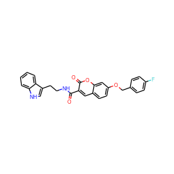 O=C(NCCc1c[nH]c2ccccc12)c1cc2ccc(OCc3ccc(F)cc3)cc2oc1=O ZINC001772654571