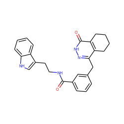 O=C(NCCc1c[nH]c2ccccc12)c1cccc(Cc2n[nH]c(=O)c3c2CCCC3)c1 ZINC000169085066