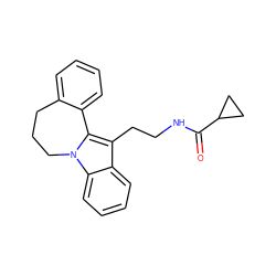 O=C(NCCc1c2n(c3ccccc13)CCCc1ccccc1-2)C1CC1 ZINC000013494178