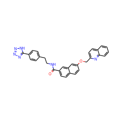 O=C(NCCc1ccc(-c2nnn[nH]2)cc1)c1ccc2ccc(OCc3ccc4ccccc4n3)cc2c1 ZINC000001539349