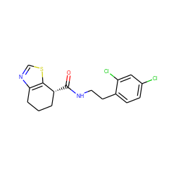 O=C(NCCc1ccc(Cl)cc1Cl)[C@@H]1CCCc2ncsc21 ZINC000220891982