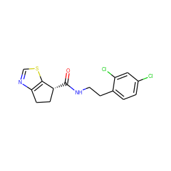 O=C(NCCc1ccc(Cl)cc1Cl)[C@@H]1CCc2ncsc21 ZINC000220856474