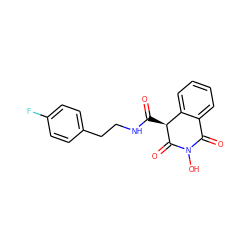 O=C(NCCc1ccc(F)cc1)[C@@H]1C(=O)N(O)C(=O)c2ccccc21 ZINC000103138289