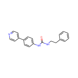 O=C(NCCc1ccccc1)Nc1ccc(-c2ccncc2)cc1 ZINC000084633583