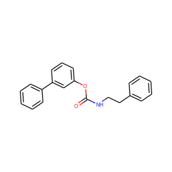 O=C(NCCc1ccccc1)Oc1cccc(-c2ccccc2)c1 ZINC000040939754