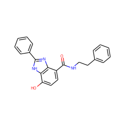 O=C(NCCc1ccccc1)c1ccc(O)c2[nH]c(-c3ccccc3)nc12 ZINC000028950413