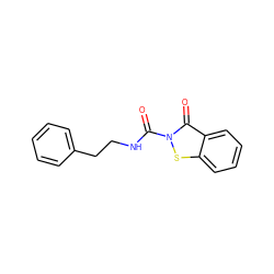 O=C(NCCc1ccccc1)n1sc2ccccc2c1=O ZINC000038355331