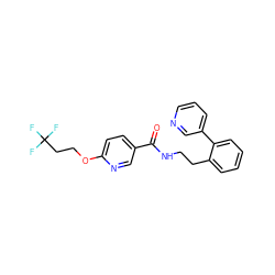 O=C(NCCc1ccccc1-c1cccnc1)c1ccc(OCCC(F)(F)F)nc1 ZINC000095561665