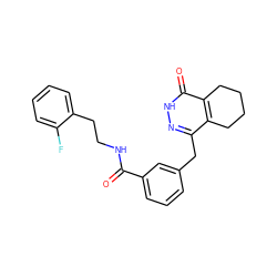 O=C(NCCc1ccccc1F)c1cccc(Cc2n[nH]c(=O)c3c2CCCC3)c1 ZINC000167501886