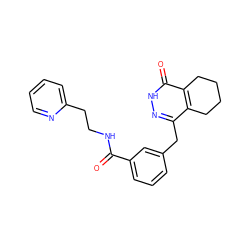 O=C(NCCc1ccccn1)c1cccc(Cc2n[nH]c(=O)c3c2CCCC3)c1 ZINC000167202536