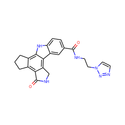 O=C(NCCn1ccnn1)c1ccc2[nH]c3c4c(c5c(c3c2c1)CNC5=O)CCC4 ZINC000028570670