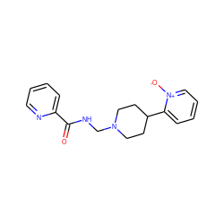 O=C(NCN1CCC(c2cccc[n+]2[O-])CC1)c1ccccn1 ZINC000038149976