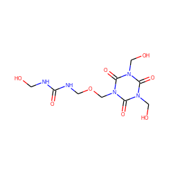 O=C(NCO)NCOCn1c(=O)n(CO)c(=O)n(CO)c1=O ZINC000001628592