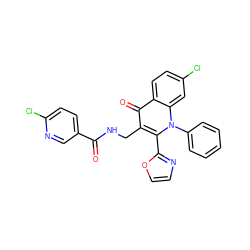 O=C(NCc1c(-c2ncco2)n(-c2ccccc2)c2cc(Cl)ccc2c1=O)c1ccc(Cl)nc1 ZINC000096170094