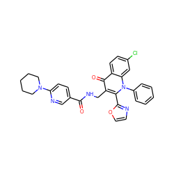 O=C(NCc1c(-c2ncco2)n(-c2ccccc2)c2cc(Cl)ccc2c1=O)c1ccc(N2CCCCC2)nc1 ZINC000096170095