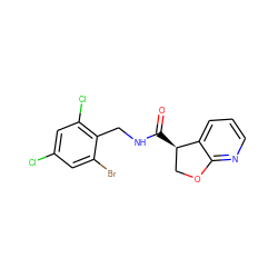 O=C(NCc1c(Cl)cc(Cl)cc1Br)[C@@H]1COc2ncccc21 ZINC000205625734