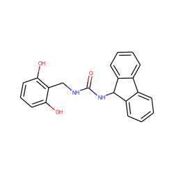 O=C(NCc1c(O)cccc1O)NC1c2ccccc2-c2ccccc21 ZINC000653792848