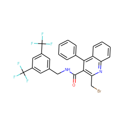 O=C(NCc1cc(C(F)(F)F)cc(C(F)(F)F)c1)c1c(CBr)nc2ccccc2c1-c1ccccc1 ZINC000028760422