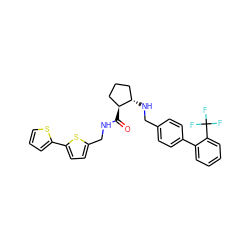 O=C(NCc1ccc(-c2cccs2)s1)[C@H]1CCC[C@@H]1NCc1ccc(-c2ccccc2C(F)(F)F)cc1 ZINC000028345697