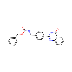 O=C(NCc1ccc(-c2nc3ccccc3c(=O)[nH]2)cc1)OCc1ccccc1 ZINC000584905654