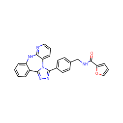 O=C(NCc1ccc(-c2nnc3n2-c2cccnc2Nc2ccccc2-3)cc1)c1ccco1 ZINC000096174030