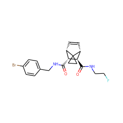 O=C(NCc1ccc(Br)cc1)[C@@H]1[C@@H]2C=C[C@H]([C@H]1C(=O)NCCF)C21CC1 ZINC000168582670