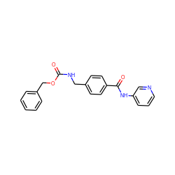 O=C(NCc1ccc(C(=O)Nc2cccnc2)cc1)OCc1ccccc1 ZINC000076127782