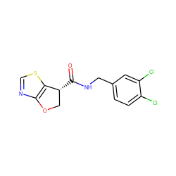 O=C(NCc1ccc(Cl)c(Cl)c1)[C@@H]1COc2ncsc21 ZINC000220870714