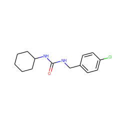 O=C(NCc1ccc(Cl)cc1)NC1CCCCC1 ZINC000000401747