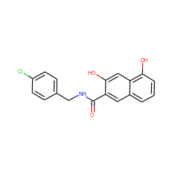 O=C(NCc1ccc(Cl)cc1)c1cc2cccc(O)c2cc1O ZINC000006567628